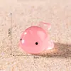 Nuevo producto transfronterizo: paisaje en miniatura creativo con figuras de ballena unicornio que brillan en la oscuridad, adornos decorativos DIY, accesorios colgantes y mini piezas decorativas