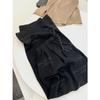Calça Casual Yuran 26 Estilo Novo de Primavera Inicial em Tencel Lavada com Areia, Plissada Tridimensional, Segmentada, Cintura Elástica, Perna Larga, Comprimento no Chão