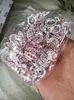 Venta caliente transfronteriza 15 mm cuenta de plata rueda redonda de diamantes de imitación espaciador de rueda borde ondulado espaciador de diamantes accesorios