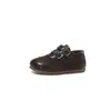 Zapatos Birkenstock estilo coreano para niñas, nueva colección otoño 2026, zapatos casuales estilo británico compuesto para niños, suela blanda, antideslizantes, zapatos pequeños de cuero