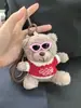 Muñeco de Peluche Pilot Bear con Colgante de Cámara Flash Fresco de Moda Regalo para Pareja Muñeco Creativo Llavero de Panda