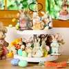 8 Letreros de Madera de Conejo de Pascua y Huevos para Decoración de Mesa, Adornos Innovadores de Mesa