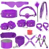Juguetes sexuales para adultos Jiuai, accesorios SM, juguetes sexuales para parejas, bondage, látigo de cuero, tapón anal, entrenamiento del amor y provocación