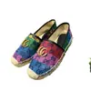 Zapatos de Pescador Bordados Estampados Marca G Otoño 2026 Suela de Goma Tejida con Letras Planos Casuales Bajos para Mujer