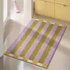 Tapete de Chão Simples de Seda de Luxo Leve com Laços Resistente à Sujeira Lavável para Entrada de Casa Tapete Antiderrapante Piso de Entrada de Alto Nível Tapete de Piso de Entrada