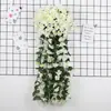 Colgante de pared personalizado de orquídea morada, decoración de enredadera de orquídea colgante, flores de seda para arreglos de boda, colgante de pared de enredadera de flores, flores artificiales de plástico