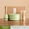 Novo Conjunto de Chá Matcha Donut Tigela de Matcha Conjunto de Café da Manhã Latte com 100 Peças Item Quente Transfronteiriço