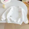 Sudadera Linda de Gatito de Dibujos Animados 3D para Niñas 2026 Otoño Nueva Dulce Moda Top con Lazo para Bebés Niñas