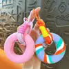 Llavero con Anillo de Silicona para Agarre de Neumático Equipo de Entrenamiento Manual Multilibras Alivio del Estrés Fortalecedor de Agarre Portátil Colgante Venta al por Mayor