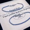 Pulsera Trenzada Azul Zafiro con Cuerda Roja Francesa Chapada en Oro de 18K París Apilada Pareja Pulsera DIY Cable de Oro