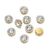 12mm Costurado à Mão Diamante Girassol Liga Strass Artesanal DIY Roupas Bolsa Pulseira Acessórios de Joia Material