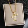 Nuevos Collares con Letras Inglesas Incrustadas de 26 Diamantes para Hombres, Joyería Popular Creativa Incrustada de Diamantes Europea y Americana, Accesorios de Colgantes DIY para Mujeres