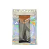 Bolsa para Snacks con Láser, Cable de Datos, Bolsa con Cierre Zip Yin y Yang, Funda para Teléfono Móvil, Bolsa de Papel de Aluminio con Purpurina, Bolsa para Joyería Fantasía Arcoíris
