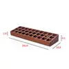 Expositor de Rack Essencial para Armazenamento de Óleos Essenciais Salão de Beleza Spa Rack de Armazenamento de Madeira para Perfumes Caixa de Armazenamento Simples Rack Organizador Doterra