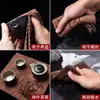Paño de Cocina Kung Fu, Paño para Té, Toalla Absorbente y Engrosada para Juego de Té, Mantel para Mesa de Té, Trapo Zen, Accesorios para Mesa de Té