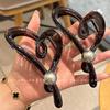 Horquilla de perla encantadora y ahuecada de alto temperamento para la parte posterior de la cabeza, volumen para el cabello, clip de tiburón para múltiples recogidos, clip de temperamento para mujer