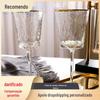 Nordic Light luxo borda dourada triângulo martelado vidro cristal de alta aparência taça de vinho tinto taça de champanhe copo de água copo decorativo