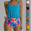 2025 Nuevo Bikini Separado Sexy Chica Caliente Estampado de Tirantes Comercio Exterior Amazon Transfronterizo Traje de Baño de Vacaciones