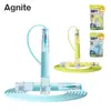 Cuerda de Saltar Angnet FT223 de Rodamiento Fácilmente Ajustable de PVC para Niños y Estudiantes, Cuerda Suave de Goma para Fitness Ajustable en Velocidad