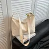 Bolsa Tote Casual de Grande Capacidade 2025 Verão Nova Tendência Portátil para o Dia a Dia Bolsa de Ombro Transversal Fashionável para o Dia a Dia