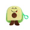 Criativo cartoon tridimensional abacate moeda bolsa estudante bonito moeda pingente saco menina fones de ouvido cartão de armazenamento saco
