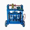 Máquina Móvel de Fabricação de Tijolos com Roda Grande Máquina de Moldagem de Blocos Ocos Redondos Tipo Postura de Ovos Máquina de Moldagem Sólida Equipamento para Máquina de Tijolos de Cimento Sem Queima