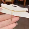 Pulseira com Pingente Ajustável de Corrente Flor de Zircônia Coreana de Nicho Versátil Moda Joia de Mão de Alto Padrão para Mulheres