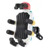 Soporte para Teléfono Popular para Ciclismo al Aire Libre Transfronterizo, Soporte para Teléfono Estable de Ocho Garras Amortiguador para Bicicleta y Vehículo Eléctrico Venta al por Mayor