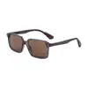 Nuevas Gafas de Sol Cuadradas de Moda Europeas y Americanas para Hombre con Patillas de Pinza de Propionato, Gafas de Sol Personalizadas con Protección UV para Hombre, Transfronterizo