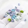Dongzhou Arte de Unhas Diamante Flash Base Plana Diamante Octogonal Longo Acessórios para Joias DIY Quadrado Curto Diamante Açúcar Adesivos de Unha Diamante Atacado