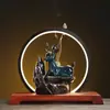 Cerâmica Transfronteiriça Flor de Ameixa Veado Fluxo Fogão de Aromaterapia Lanterna de Iluminação Criativa Círculo Incensário Artesanato Doméstico Ornamentos Zen