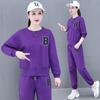 Conjunto Estilo Preguiçoso Plus Size para Primavera e Outono 2026, Nova Moda Feminina Transfronteiriça, Conjunto Casual Solto de Duas Peças com Gola Redonda e Manga Longa