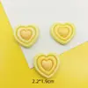 Gradiente Brilhante Três Camadas Amor DIY Feito à Mão Cola de Creme Resina Grampo de Cabelo Acessórios de Joia Capa de Celular Patch Decorativo
