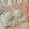 Nueva ropa interior japonesa de Lolita para chica, conjunto de sujetador sexy con push-up, malla antiflacidez y bordado.
