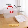 Caja de Plástico para Guardar Medicamentos, Caja de Medicamentos para el Hogar, Caja Médica Portátil, Caja de Medicamentos con Impresión de Logo Disponible, Fabricante