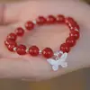 Pulsera de Citrino Brasileño Natural Imitación para Mujer, Piedra Preciosa Natural, Amarillo Violento, Hombres y Mujeres, Transferencia de Fortuna, Pulsera Oscura Amarilla para Pareja