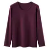Tejido de Primavera Traje de Ropa Interior Térmica Catiónica para Adultos Mayores Otoño e Invierno Cuello Redondo Forro Ropa de Otoño Pantalones de Otoño Suéter de Algodón para Mujer