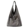 Bolsa de Tecido Estilo Coreano Transfronteiriça Bolsa para Mulheres 2025 Nova Grande Capacidade Leve Bolsa de Braço Ombro Bolsa de Mão Simples Casual