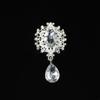 Accesorios de metal para bricolaje, pajarita, placa de flores, hebilla de diamante, collar, accesorios florales, accesorios para el cabello hechos a mano, colgante de gema con forma de gota de agua