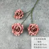Arreglo de Mesa Floral de Rosa con Subpatrón de Tres Cabezas, Ramo de Flores de Mano, Ramo de Flores Artificiales, Ramo Artificial de Boda con Flor Biónica