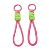 Cordón para la muñeca DIY Creativo Versátil Llavero Desmontable Anti-Pérdida Combinación de Colores Trenzado Color Sólido Cuerda para Teléfono Móvil