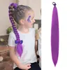 Rabo de cavalo peruca cabelo longo feminino extensão de rabo de cavalo de Natal rabo de cavalo pode ser feito de tranças coloridas peruca rabo de cavalo