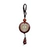 Pingente de chave de carro de sândalo, pingente de bolsa de celular, contas luminosas, ornamentos retrô pendurados para homens e mulheres