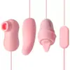 Vibrador Lame-Lenguas Mini Vibrador Delfín Palo de Masaje Dispositivo de Masturbación con Forma de Concha Femenina Juguetes Sexuales para Adultos