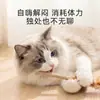 Plumero, Cuerda de Sisal, Palo Juguete para Gatos, Cascabel, Juguete para Gatos que Hace Ruido, Juguete Interactivo para Mascotas para Gasto de Energía, Suministros para Mascotas