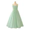 Vestido de fiesta elegante estilo francés transfronterizo para niñas, vestido de tirante irregular, elegante vestido de princesa, brillante vestido de noche