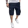 Pantalones Cortos de Trabajo para Hombre de Comercio Exterior Transfronterizo, Estilo Europeo y Americano, Verano Rectos de Corte Holgado, Multibolsillos, Secado Rápido, Casual, Venta al por Mayor