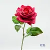 Rosa artificial multicamadas realista em haste única para arranjos florais de mesa e decoração de atmosfera de shopping