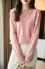 Top de primera capa listo para usar para mujer, tejido de punto con cuello redondo, línea única, otoño e invierno, nuevo estilo transfronterizo, suéter tipo pullover de terciopelo Andy 2025