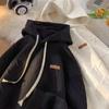 Sudadera con capucha para hombre, diseño de nicho para primavera y otoño, etiqueta jacquard, chaqueta, top casual suelto, rígido y pesado